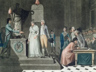 The Republican Marriage, Engraved by Le Grand
